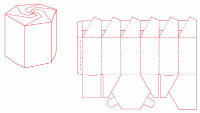 folding carton box template